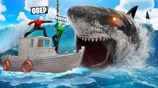 картинка: МЕГАЛОДОН ОХОТИТСЯ НА НАС! ОГРОМНЫЙ МОНСТР ГЛУБИНЫ ПРОТИВ ЛЮДЕЙ! ВЫЖИТЬ В ОКЕАНЕ В Garry`s Mod
