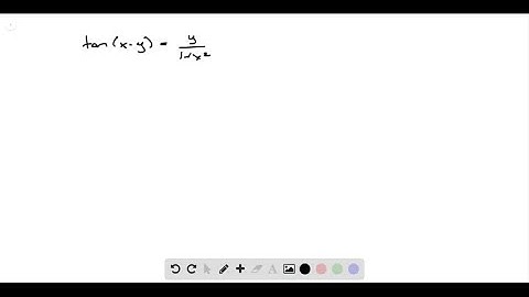Find dy/dx by implicit differentiation. tan (x - y) = y/1 + x^2