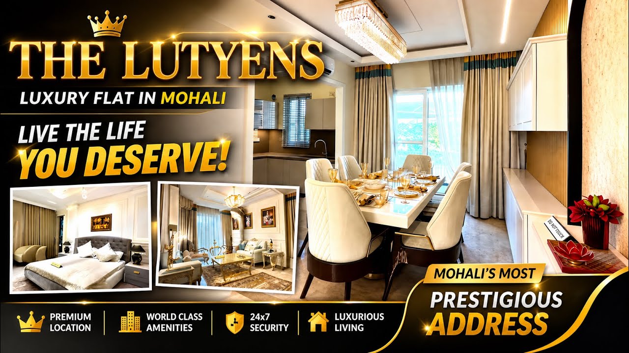⁣Modern Luxury Living in Mohali 🔥 | The Lityens Apartment Tour