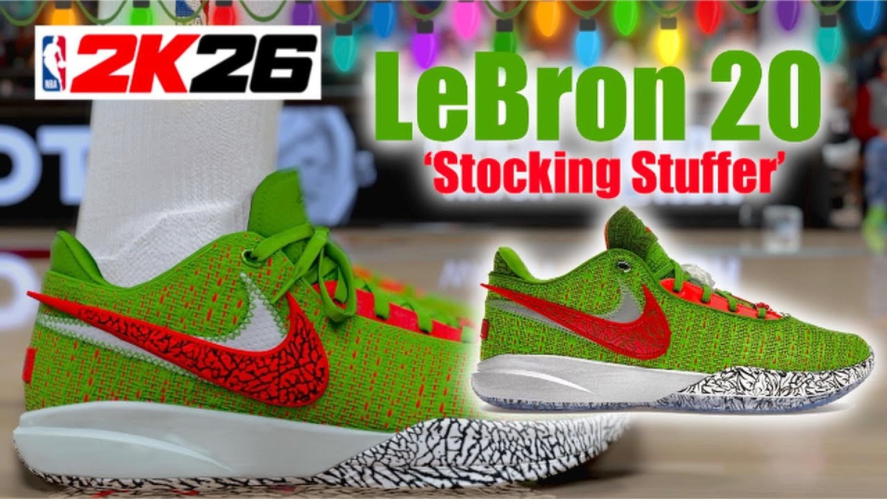 NBA 2K26 Shoe Creator - How to make LeBron 20 'Stocking Stuffer'
