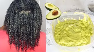 SIMPLE DIY hair mask 🥑💦 For dry, frizzy, damaged, weak, natural curly hair