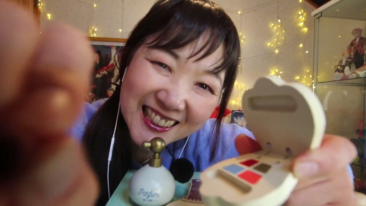 [ASMR]Wooden Make up Roleplay💄木のおもちゃセットで君にメイクアップ