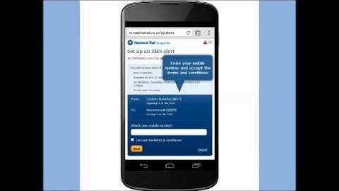How to set up Alerts on the National Rail Enquiries Mobile Site video