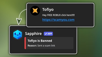 Stop scam links being posted on your discord server using Sapph....