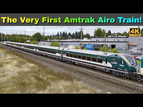 The Very First Amtrak Airo Train! (4K) | Amtrak Cascades | Sept. 30, 2026