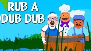 Rub A Dub Dub | Nursery Rhyme With Lyrics | English Rhymes For Kids