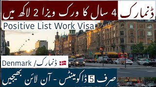 Denmark Work Visa Positive List For Pakistan || Every Visa || Hindi/Urdu ||