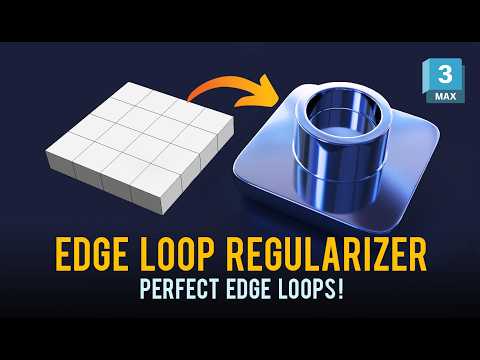 3ds Max Edge Loop Regularizer Tutorial | 3D Modeling Techniques