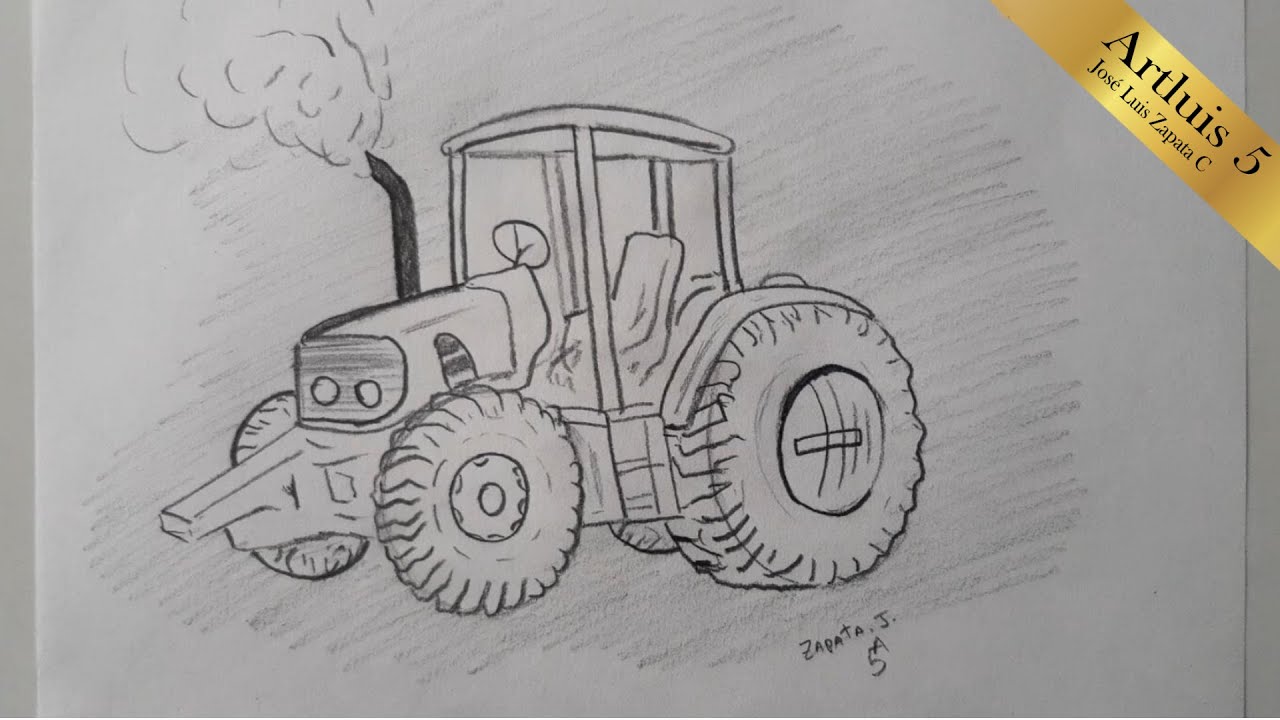 Cómo dibujar un Tractor | How to draw a Tractor - thptnganamst.edu.vn