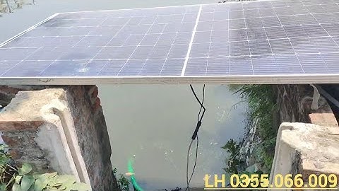 Test - Bơm nước 260w chạy điện trực tiếp từ tấm PIN Mặt Trời . LH 0355066009