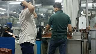 flat fin machine for radiator copper brass👍❤️🇸🇦