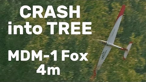 MDM-1 Fox | CRASH into TREE | 4m scale RC glider | 4K | Jirice 2025