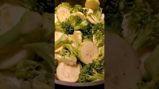 Seasoned broccoli and zucchini foodie