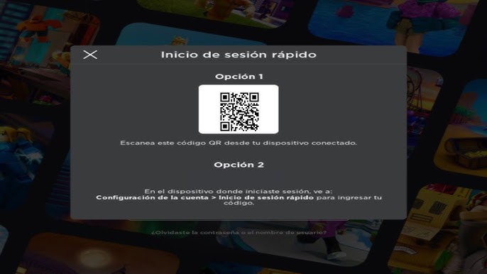 Ayuda no me aparece el Iniciar sesión rápida en Roblox :c