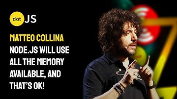Node.js will use all the memory available, and that