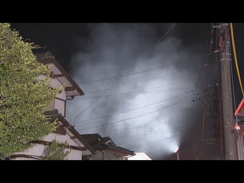 鎮火まで7時間以上 住宅密集地で10棟が全半焼し3人軽傷 愛知・春日井市 - CBCニュース【CBCテレビ公式】