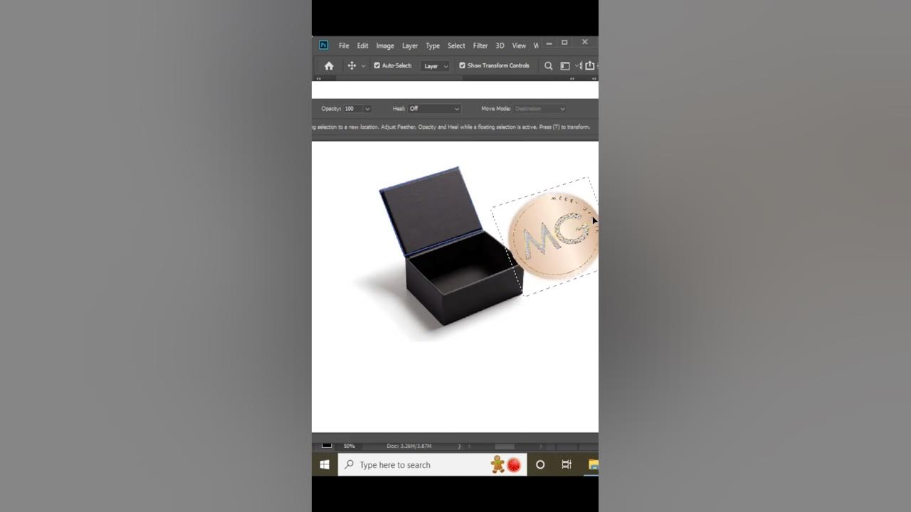 Vanishing point or logo mockup box #shorts #photoshoptutorial #mockupdesign #photoshop