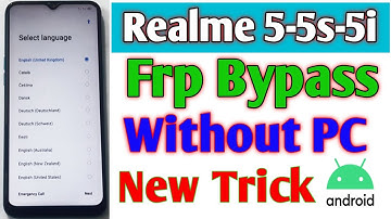 Realme 5-5i-5s Frp bypass without PC Google account bypass simple trick||@TadrishinfoTech||