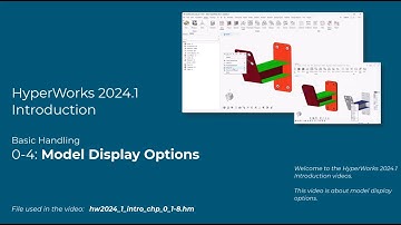 HyperMesh 2024.1 Introduction 04 - Model Display Options.