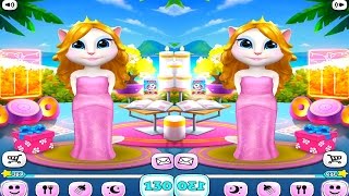 My Talking Angela Level 129 Gameplay Great Makeover For Children Hd