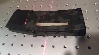 laser engraving a "camo" pmag