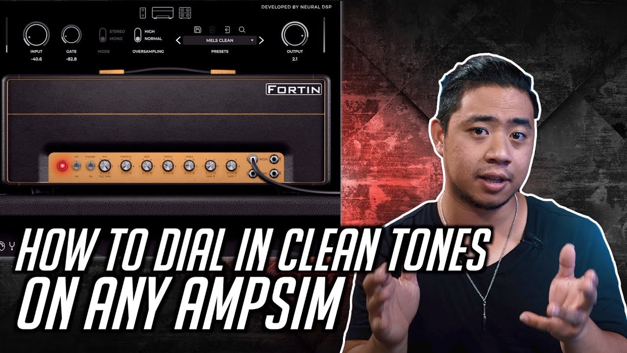 How to Dial in a Proper Clean Tone with Amp Sims YouTube