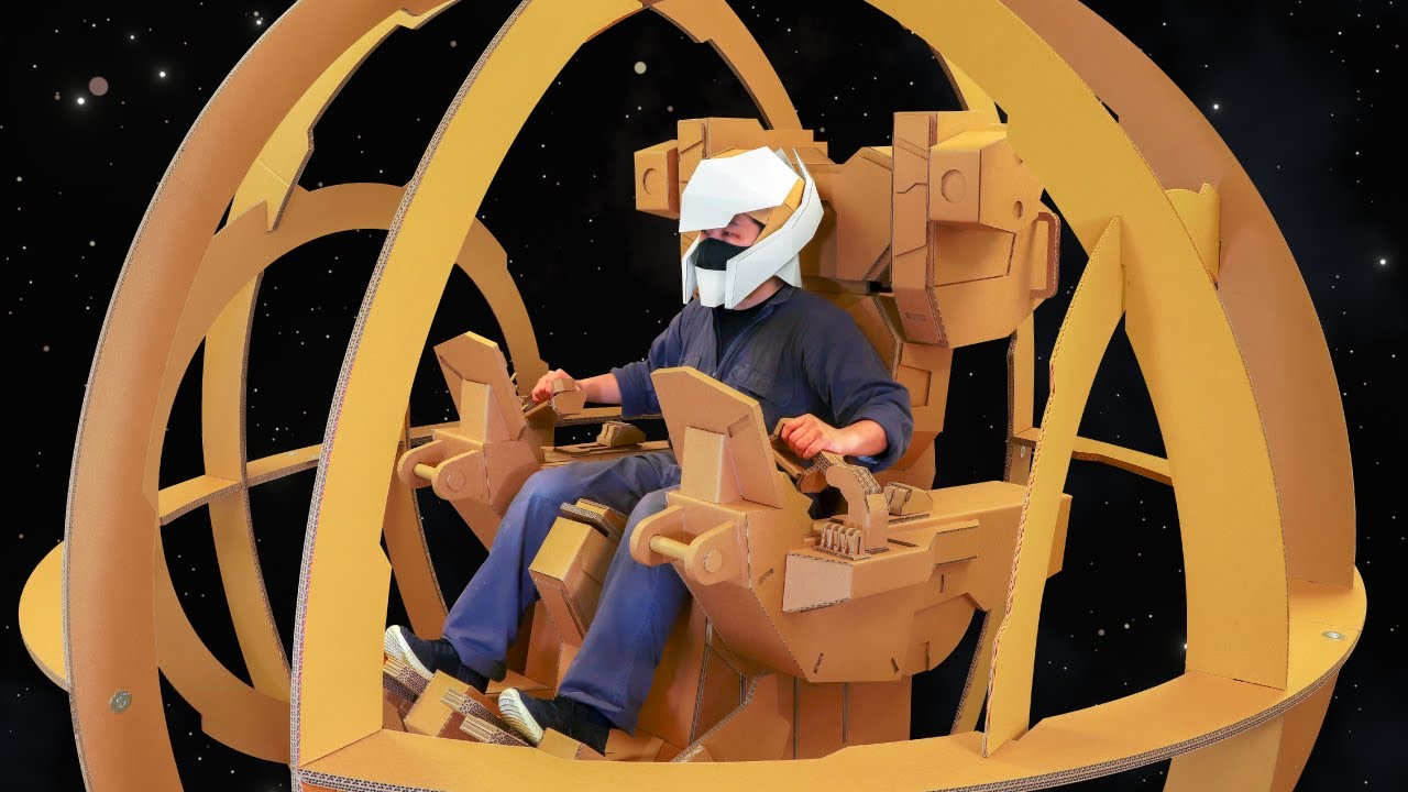 【ガンダムSEED・F】ライジングフリーダムのコックピットをつくってみた｜Amazing RISING FREEDOM GUNDAM Cockpit made with Cardboard