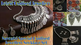 Letest Oxidised Jewellery।। Navratri Special Oxidised Jewellery Necklace Set Haul Part-1।।