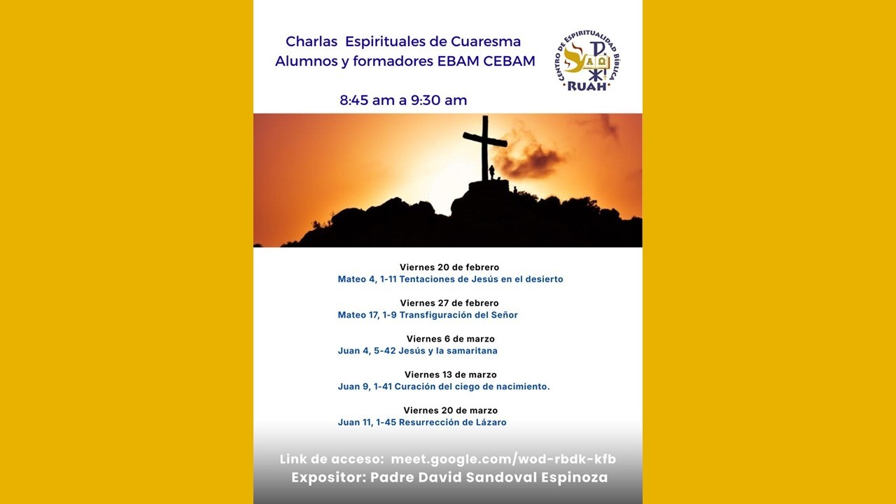 Charlas Espirituales Cuaresma 2026