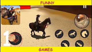 Wild West Town Sheriff Mounted Horse Shooting Game Gameplay Walkthrough (Android,iOS) - Part 1 screenshot 5