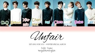 EXO – UNFAIR (불공평해) [Hangul/Rom/English lyrics]