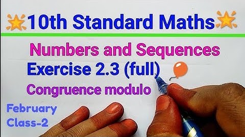 TN Samacheer 10th Standard Maths | Exercise 2.3 (full)| Numbers and Sequences|Mathsclass ki in Tamil