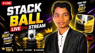 🔴 STACK BALL LIVE 🔥 Highest Score Challenge | Noob To Pro Gameplay