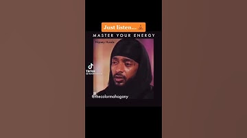 Nipsey Hussle talking about mastering your energy