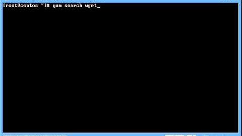 Instalación del comando "wget" en linux CentOS