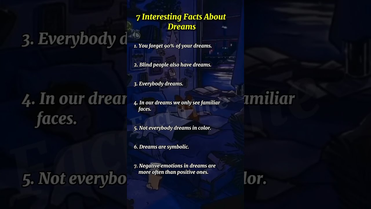 7 Interesting Facts About Dream