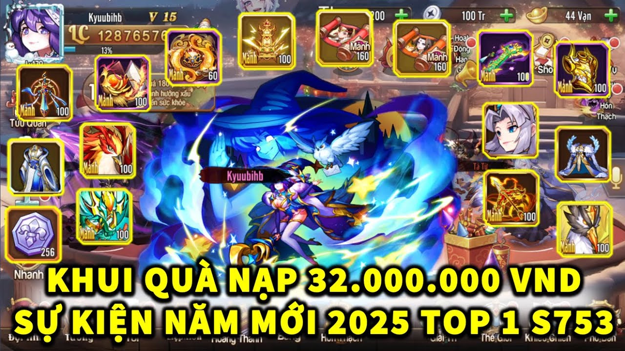 OMG3Q KHUI QUÀ 32.000.000 VND SỰ KIỆN EVENT NĂM MỚI 2025 CỦA ACC TOP 1 S753 KYUUBIHB! QUÁ PHÊ!