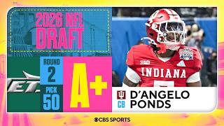 Celebrity Jets select D'Angelo Ponds in Second Round, No. 50 overall | 2026 NFL Draft Grades & Reaction Profile