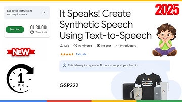 It Speaks! Create Synthetic Speech Using Text-to-Speech | GSP222