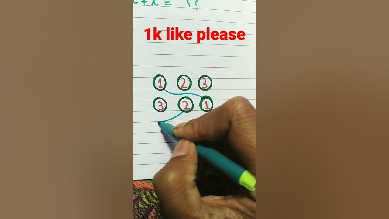Connect 1 to 1 2 to 2 3 to 3 without crossing the lines math tutor
