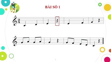 BÀI ĐỌC NHẠC SỐ 1 LỚP 3