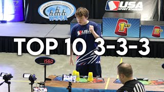 TOP 10 OVERALL 3-3-3 (M) | 2024 AAU Junior Olympic Games Sport Stacking Championships