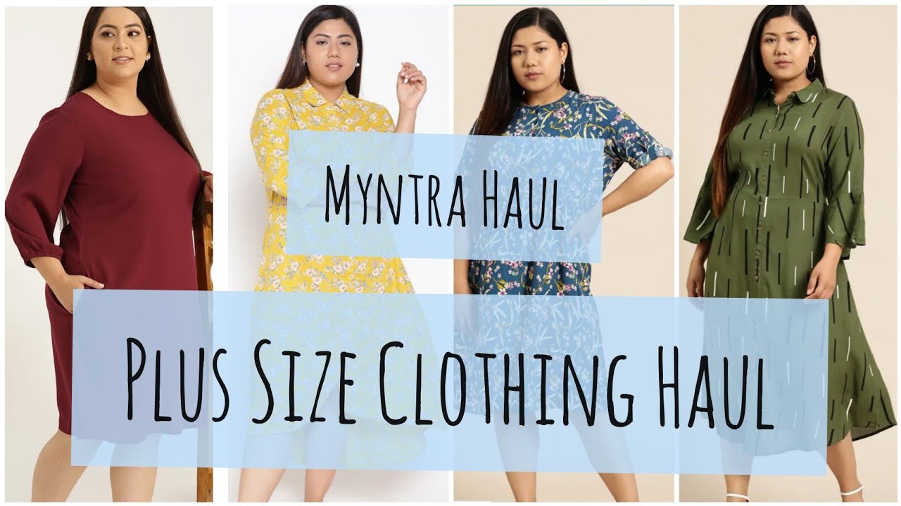 myntra plus size dresses