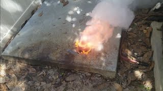 Purple Fire | Potassium Nitrate and Sugar