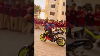 Stunt show💥 #bike #drift #stunt #harleydavidson #bmw #rider #collegefest #motorcycle #superbike