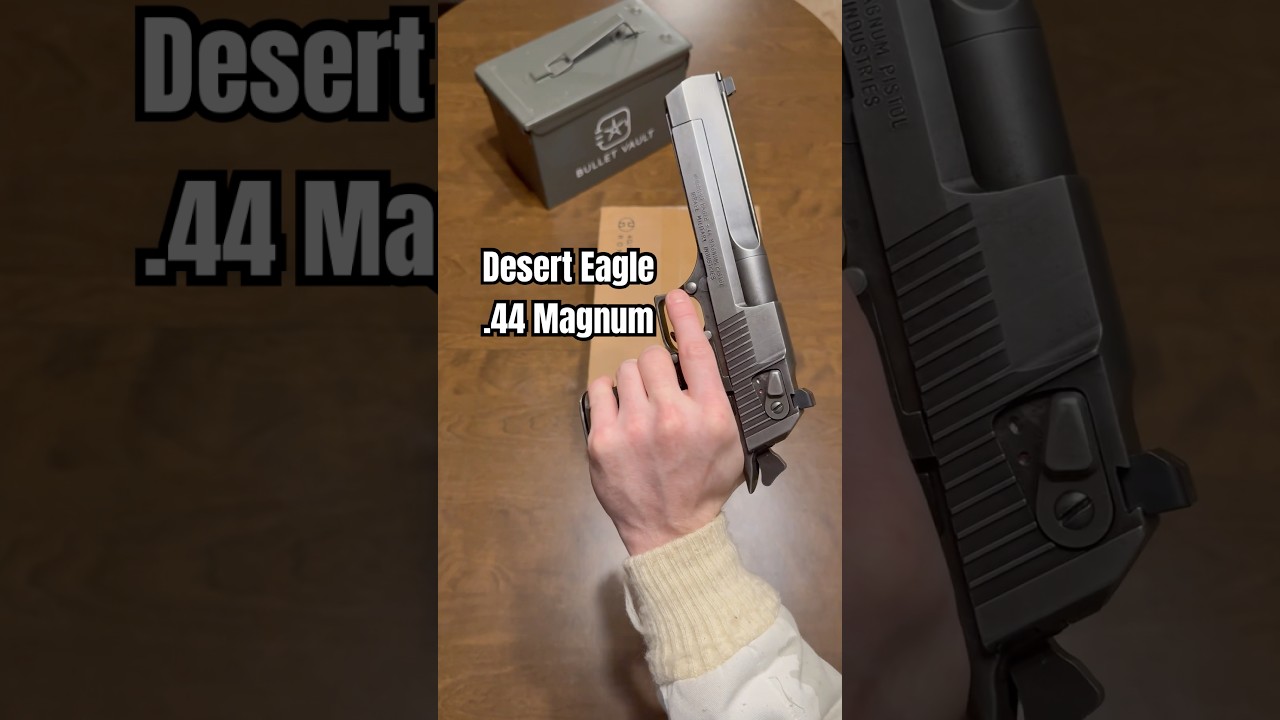 Unboxing 1000 rounds of Korean .223 with a Desert Eagle .44 magnum