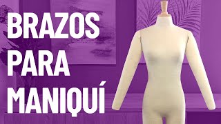 Cómo añadirle brazos a nuestro maniquí + Molde Gratis