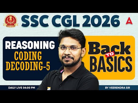 SSC CGL 2026 | SSC CGL Reasoning Classes | Coding Decoding | SSC CGL Reasoning By Veerendra Sir