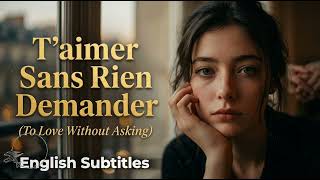 T’aimer Sans Rien Demander 💔 Soft French Chanson (English Subs) Pure Love Paris Mood