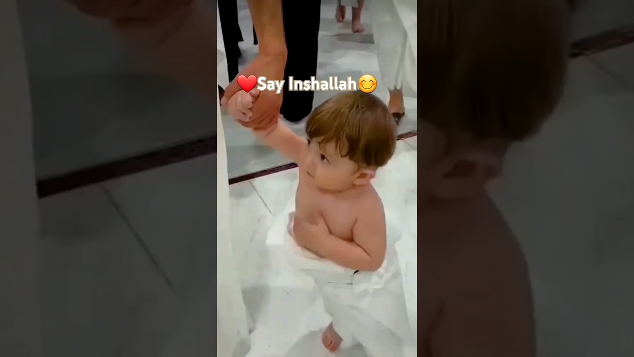 Say Inshallah to be  like this child❤😊